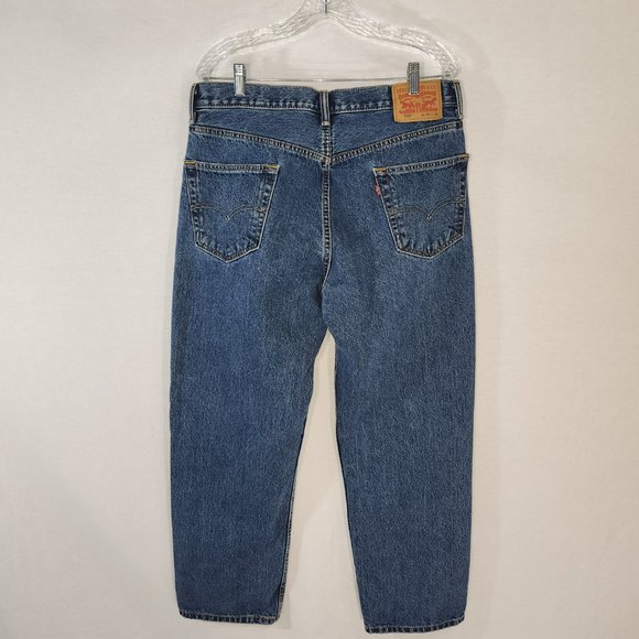 LEVI'S 550 VINTAGE Mom Jeans Regular Fit Straight Leg High Rise W36 L30 100% Cot - Picture 2 of 15